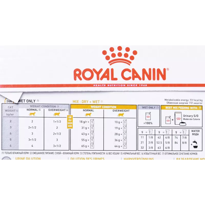 ROYAL CANIN Urinary S/O Moderate Calorie - mokré krmivo pre mačky - 12 x 85 g