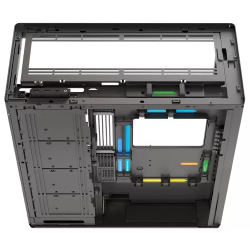 HAVN HS 420 VGPU PC skriňa, Midi-Tower, E-ATX, tvrdené sklo, PCIe-5.0 Riser kábel - čierna