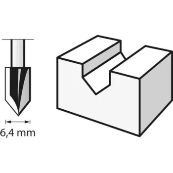 V-drážková fréza Dremel 640