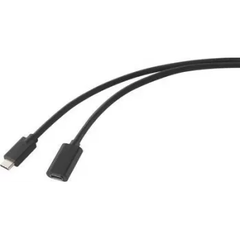 Renkforce USB kábel USB 3.2 Gen2x2 USB-C™ konektor samec, USB-C™ konektor samica 2,00 m čierny PVC plášť (RF-4755222)