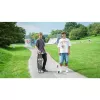 Longboard Muuwmi Lights GLOW ABEC 7 s osvetlenými kolieskami, čierna/zelená