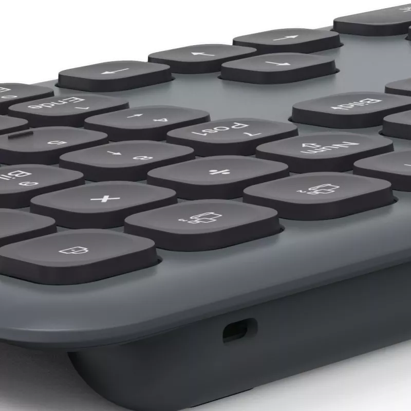 Multi-device sada klávesnice a myši čierna sivá