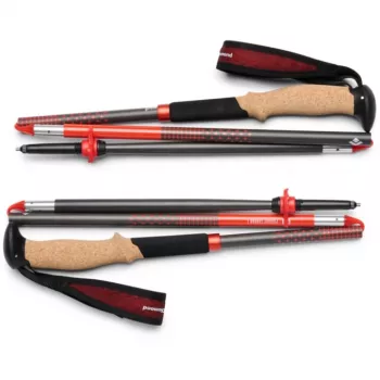 Trekingové palice Pursuit Carbon Z, fitness pomôcka antracit/oranžová, 1 pár, 110 cm