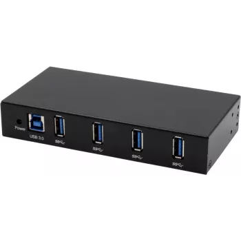 EXSYS EX-11234HMS rozhranie hub USB 3.2 Gen 1 (3.1 Gen 1) Type-B 5000 Mbit/s čierna (EX-11234HMS)