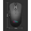 Bezdrôtová myš MEDIA-TECH MT1124 BT/RF Silent & Recharge — obojručná, 3200 DPI, Bluetooth + 2,4 GHz USB, 6 tlačidiel, nabíjateľná