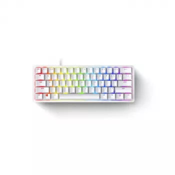 Mechanická herná klávesnica Razer Huntsman Mini 60% biela USB QWERTY US International optické spínače