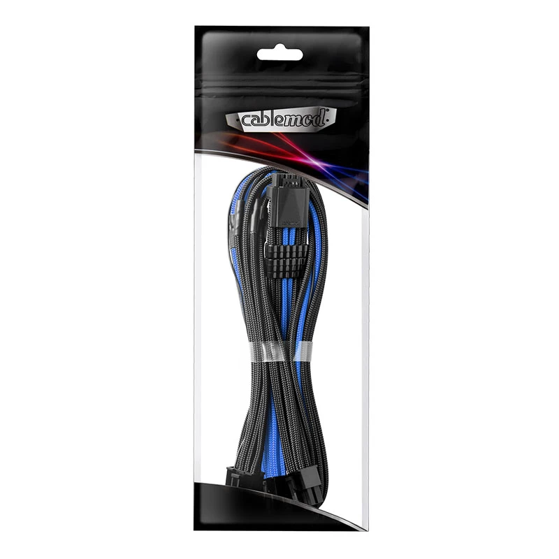 Sada káblov napájacieho zdroja CableMod C-Series PRO ModMesh 12VHPWR StealthSense čierna/modrá opletená