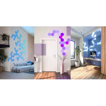 Nanoleaf HEXAGON SMARTER KIT LED panely biele 7 kusov