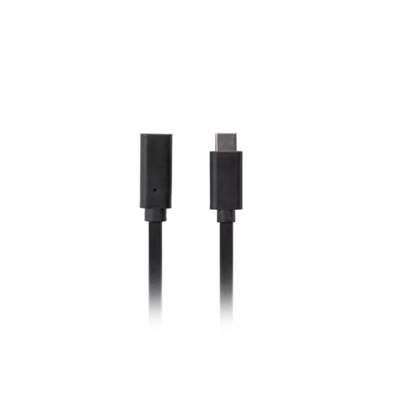 Kábel USB-C na USB-C LANBERG CA-USBE-20CC-0005-BK, USB 3.2 Gen 1 (5 Gbit/s), 0,5 m, čierny