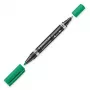 Permanentný marker Staedtler Lumocolor Duo Fine/Bullet Tip zelený