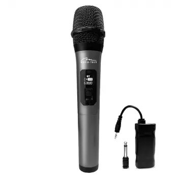 Karaoke mikrofón MEDIA-TECH MT398 Wireless, USB-C, na batérie, dosah 20 m, čierna