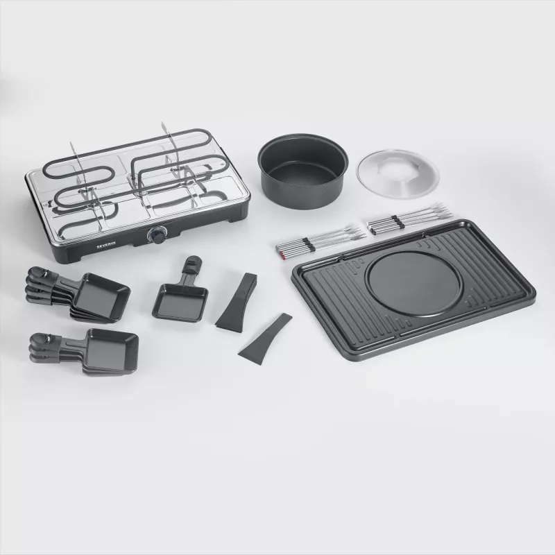 Raclette gril Severin RG 2347 8 osôb 1400 W čierny