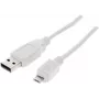 USB kábel ShiverPeaks BS77180-W 0,5 m USB 2.0 Micro-USB B biely