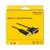Sériový kábel DeLOCK 66282 čierny 1,8 m RS-232 USB Type-A