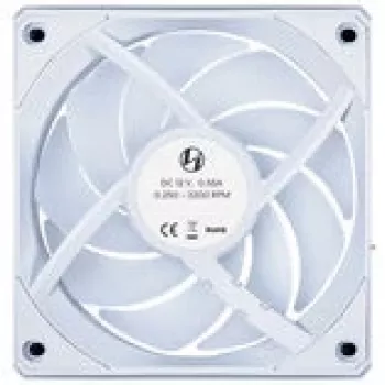 120mm skriňový ventilátor Lian Li UNI FAN CL Wireless — biela, bezdrôtové RGB ovládanie, kompatibilný s Daisy-Chain