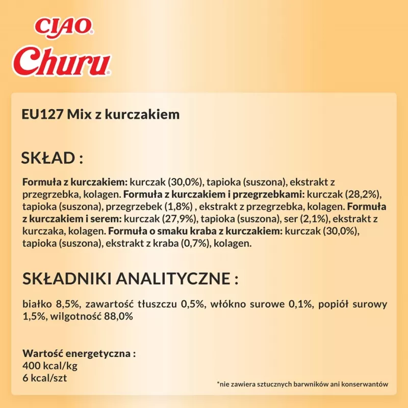 INABA Churu Variety Box Chicken – maškrty pre mačky – 20 x 14 g