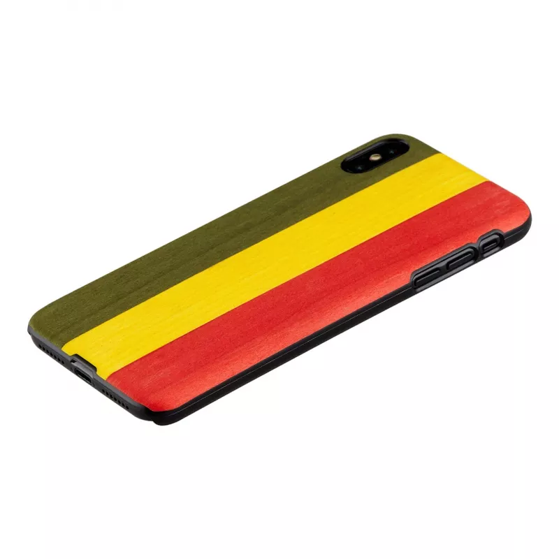 Puzdro na smartphone man and wood pre iPhone XS Max – model Reggae, čierna