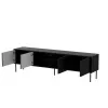 Cama CORTINA 4D TV skrinka 200x40x55 čierna