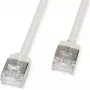 ROLINE U/FTP patch kábel Cat.6A ultra krátky RJ45 sivý 1m - sieťový - FTP (21.15.4501)