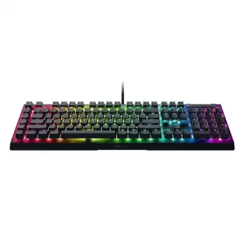 Razer BlackWidow V4 X mechanická herná klávesnica, žlté spínače, US rozloženie, káblová, čierna