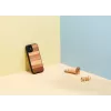 Ochranné puzdro na smartphone Man and Wood pre iPhone 12 mini – čierna