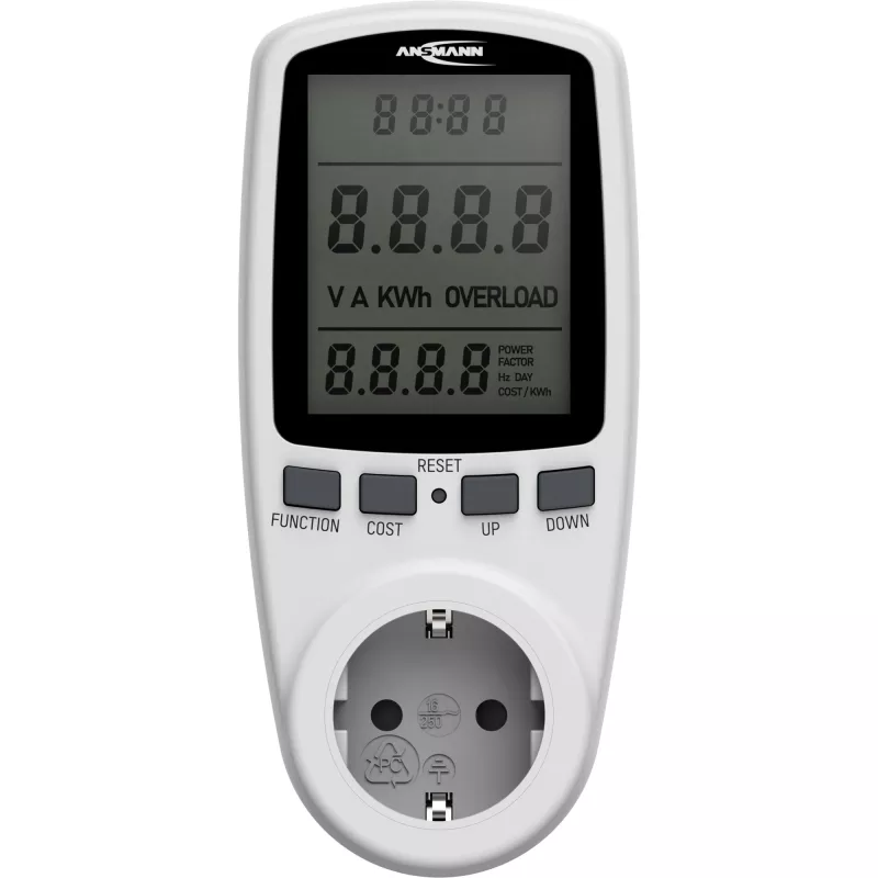 Merač spotreby energie ANSMANN APM2 120-0007 s LCD displejom