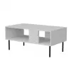 Konferenčný stolík Cama Meble LUCCA 100 x 55 x 46 cm, obdĺžnikový biely