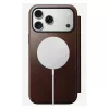 Puzdro na telefón Nomad Modern Leather Folio pre iPhone 17 Pro Max — hnedá, koža, 6,3