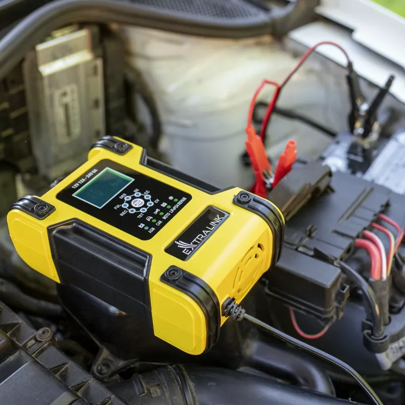 Extralink Shango inteligentná nabíjačka batérií | usmerňovač | 100 - 240VAC, 12V 12A, 24V 6A