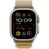 APPLE Watch Ultra 2 GPS + Cellular 49mm puzdro Natural Titanium s Tan Alpine Loop - Large