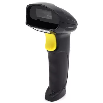 Ručný 1D/2D káblový skener čiarových kódov QOLTEC 50853 — USB, ABS puzdro, 1,65 m kábel, 97×65×167 mm, 105 g