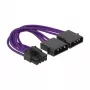 Interný napájací kábel DeLOCK 83705 0,15 m PCI-E 8-pin Male