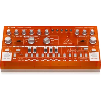 Analógový syntetizátor Behringer TD-3-SB Červený 9V DC