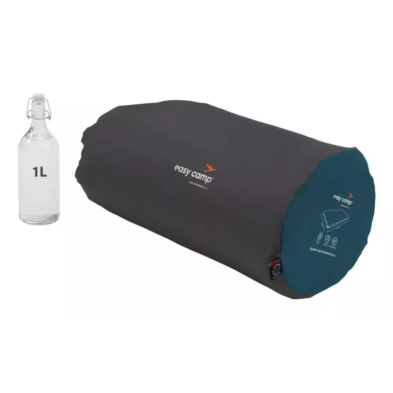 Dvojitá nafukovacia matrace easy camp 300079 — polyester, 1200×1930×50 mm, modrá