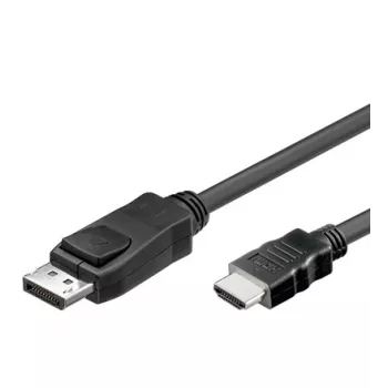 Káblový adaptér Alcasa DP-HDMI 2m DisplayPort na HDMI Type-A čierny