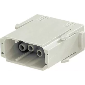 Harting konektor Han C modul kontaktná vložka 09 14 008 3001 — 8 signálnych kontaktov + PE, crimp