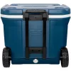 Coleman 50QT Xtreme kolieskový chladič, modrý, plast, polyuretán (PU), čierny, 47 l, 113 kg