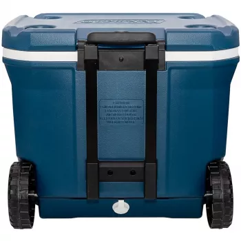 Coleman 50QT Xtreme kolieskový chladič, modrá, plast, polyuretán (PU), čierna, 47 l, 113 kg