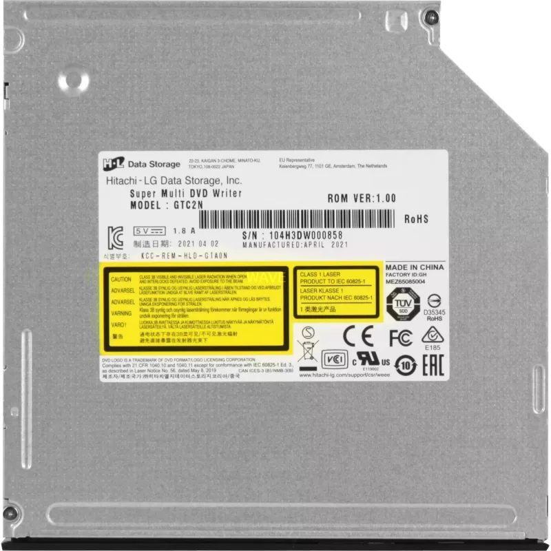 Interná DVD-RW vypaľovačka 12,7 mm SLIM GTC2N BULK / HITACHI-LG