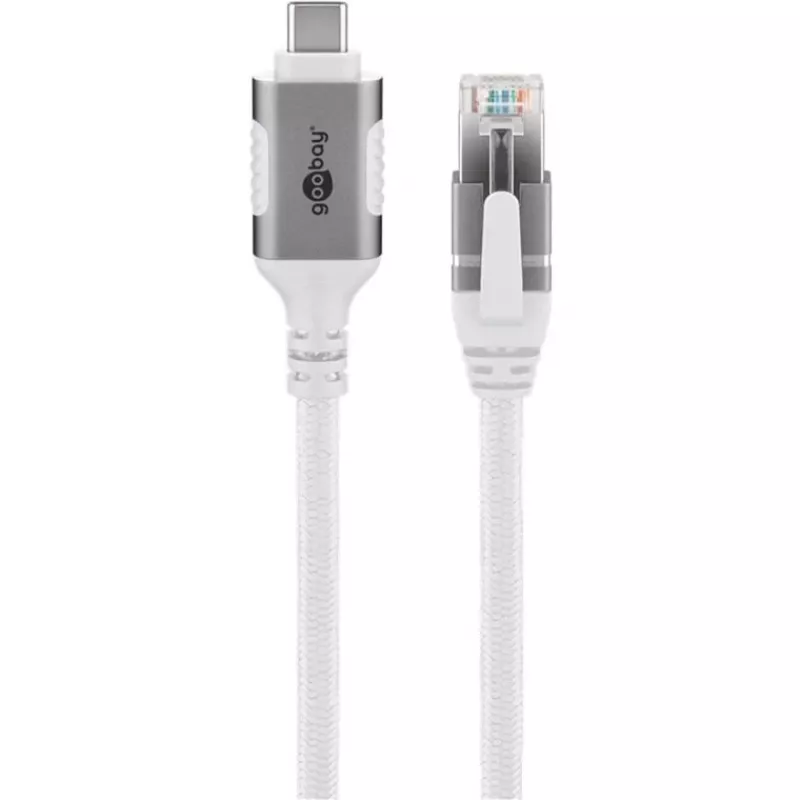 Goobay 74177 - sieťový adaptér kábel USB 3.1 Type-C Gigabit Ethernet 3 m - sieťová karta - 1 000 Mbps (74177)