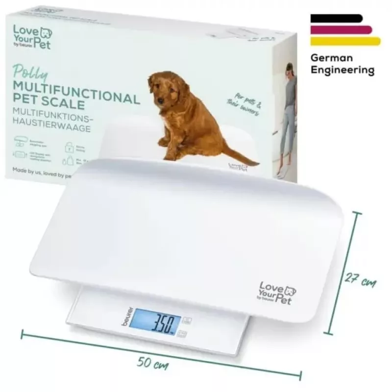Váha pre zvieratá Beurer PP170 multifunkčná, nosnosť 20 kg, LCD displej