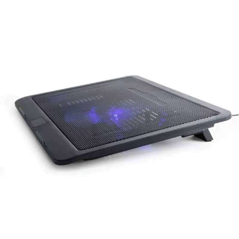 Stojan na notebook Gembird NBS-1F15-04 pre notebooky do 15 inch, čierny, ABS, 330×250×25 mm