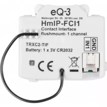 Homematic IP 153489A0 Smart-Home rádiový vysielač, na batérie, nástenná montáž, RF Wireless