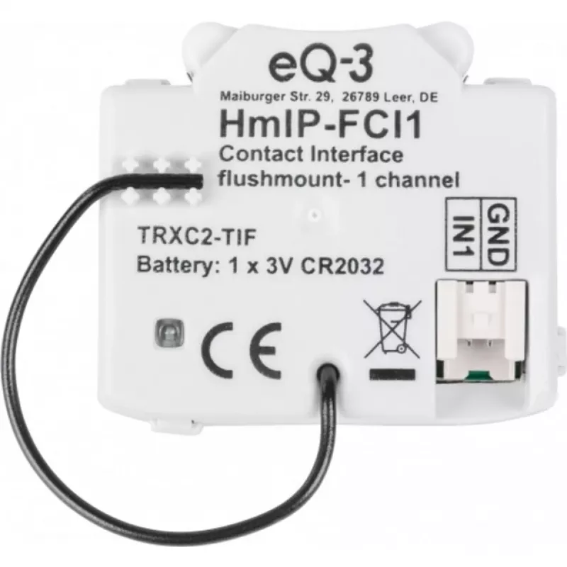 Homematic IP 153489A0 Smart-Home rádiový vysielač, na batérie, nástenná montáž, RF Wireless