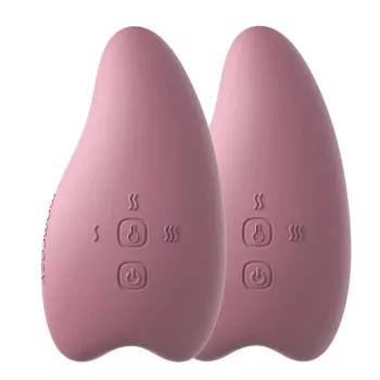 Momcozy LM009 zahrievací a vibračný masážny prístroj na laktáciu, ružová