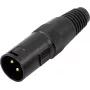 XLR 3-pinový konektor Omnitronic 30208430 – audio konektor samec/samica, 3-pinový