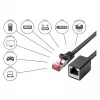 Goodconnections 8063VR-005S Ethernet patch kábel čierny