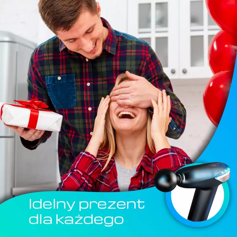 Masážna pištoľ Extralink MSG-02-LITE 3200 ot/min 6 nástavcov