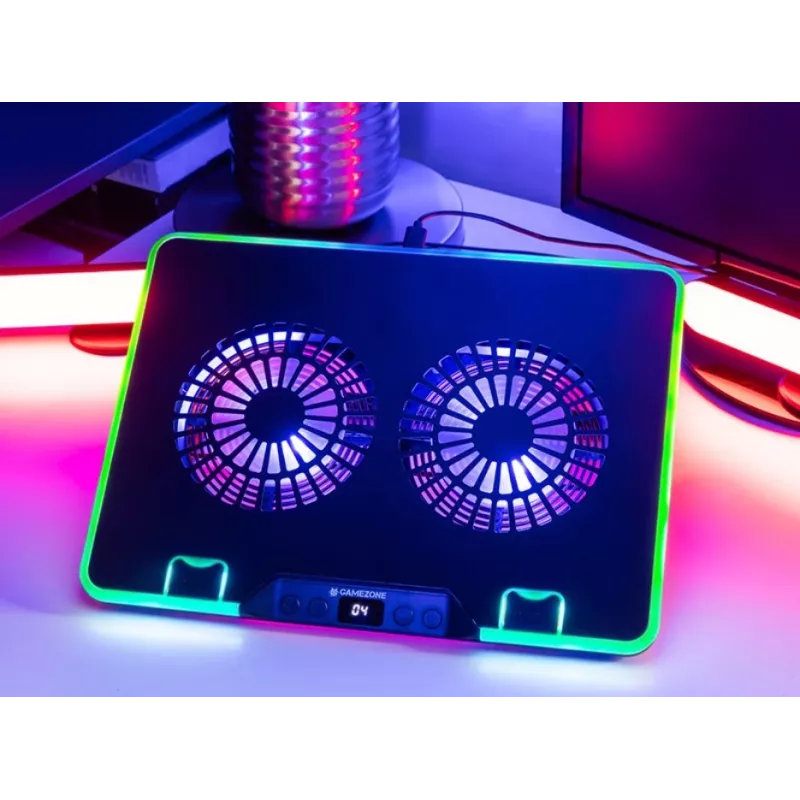 Chladiaci stojan Gamezone Snowman Pro 17 palcov RGB