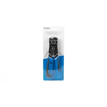 Lanberg NT-0203 krimpovacie kliešte na káble krimpovací nástroj čierna, modrá